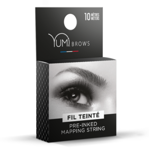 Preinked mapping string for brows